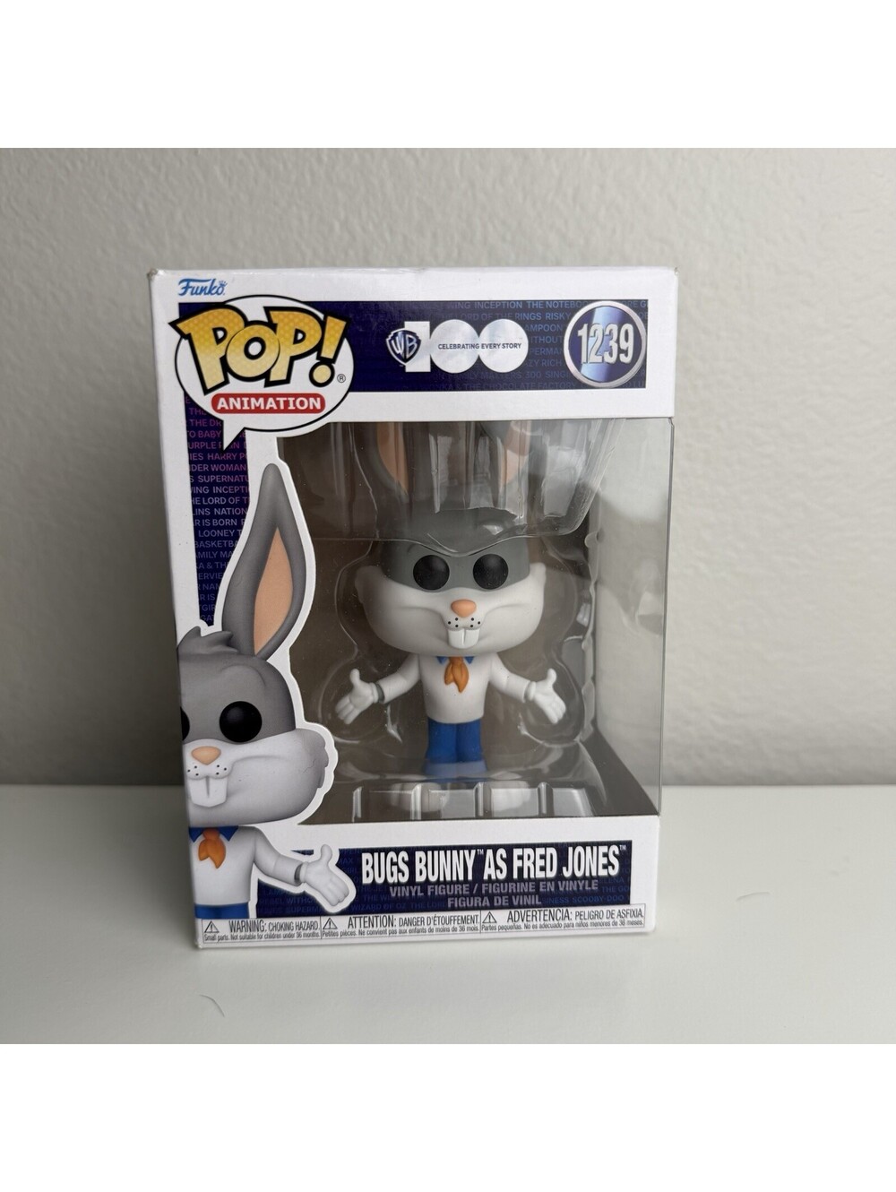 Funko Pop Animation Bugs Bunny Fred Jones #1239 Looney Tunes Scooby Doo Vinyl